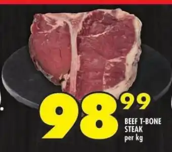 Shoprite BEEF T-BONE STEAK per kg offer