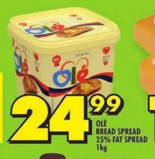 Shoprite OLE BREAD SPREAD 25% FAT SPREAD 1kg offer