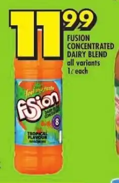 FUSION CONCENTRATED DAIRY BLEND all variants 1L each