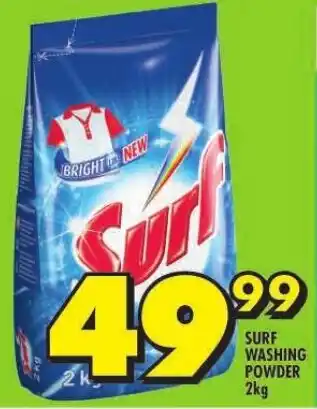 Shoprite SURF WASHING POWDER 2kg offer