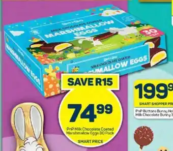 Pick n Pay PnP Milk Chocolate Coated Marshmallow Eggs 30 Pack offer