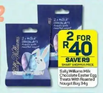 Pick n Pay Sally Williams Milk Chocolate Easter Egg Treats With Roasted Nougat Bag 34g offer