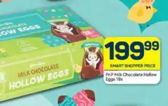 Pick n Pay PnP Milk Chocolate Hollow Eggs 18s offer
