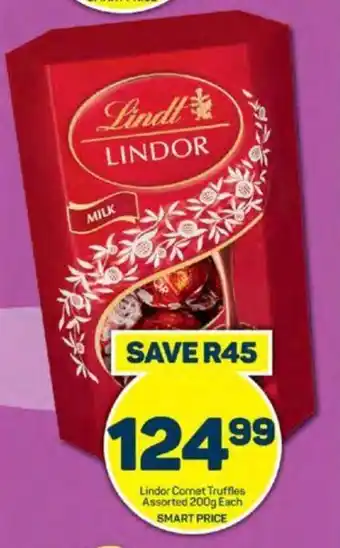 Lindor Cornet Truffles Assorted 200g Each