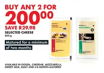 Woolworths SELECTED CHEESE 600g offer