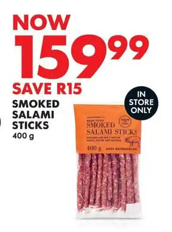 Woolworths SMOKED SALAMI STICKS offer