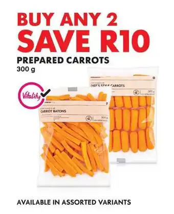 Woolworths PREPARED CARROTS offer