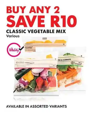 Woolworths CLASSIC VEGETABLE MIX Various offer