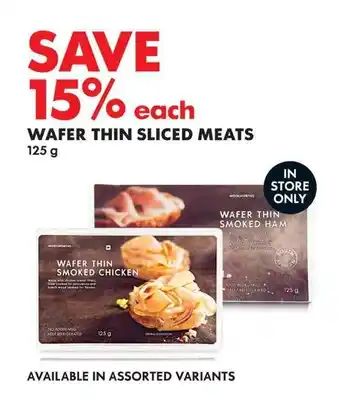 Woolworths WAFER THIN SLICED MEATS 125g offer