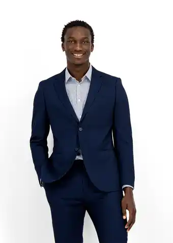 Woolworths Navy Slim Fit Stretch Viscose Blend Suit Jacket offer