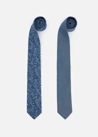 Woolworths Paisley & Crosses Ties 2 Pack offer