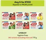 Makro Lifebuoy Hygiene Soap (All Variants Excluding Charcoal)-For Any 6 x 175g offer