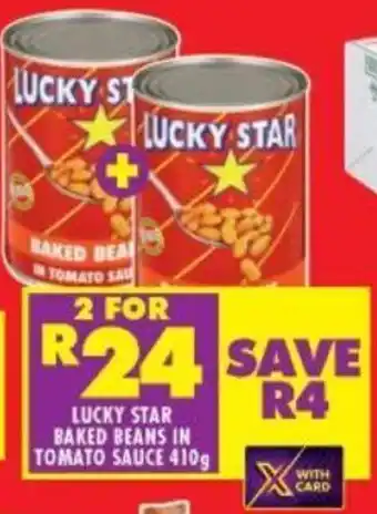 Shoprite LUCKY STAR BAKED BEANS IN TOMATO SAUCE 410g offer