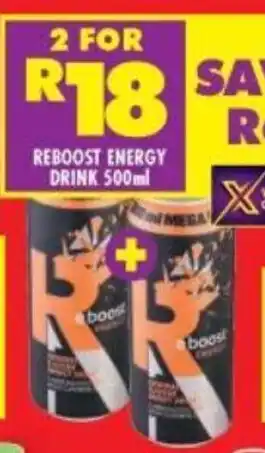 Shoprite REBOOST ENERGY DRINK 500ml offer