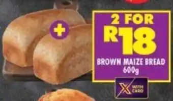 Shoprite BROWN MAIZE BREAD 600g offer