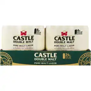 Shoprite Liquor Castle Double Malt Pure Malt Lager Beer Cans 24 x 410ml offer