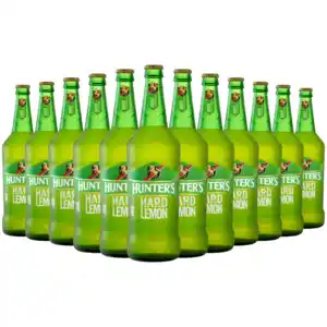 Shoprite Liquor Hunter's Hard Lemon Cider Bottles 12 x 660ml offer