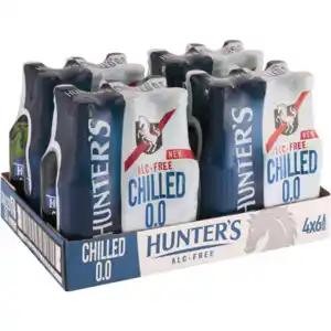 Shoprite Liquor Hunter's Chilled Alcohol-Free Chilled Cider Bottles 24 x 330ml offer