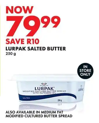 Woolworths LURPAK SALTED BUTTER offer