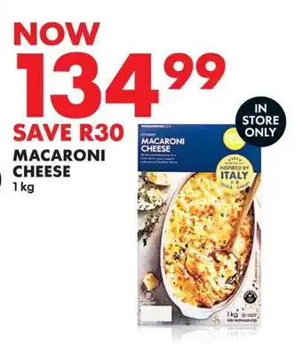 Woolworths MACARONI CHEESE 1kg offer
