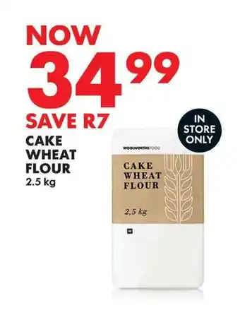 Woolworths CAKE WHEAT FLOUR 2.5kg offer