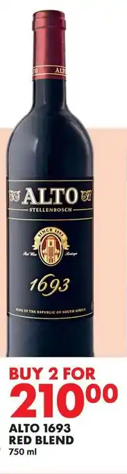 ALTO 1693 RED BLEND