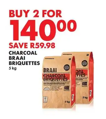 Woolworths CHARCOAL BRAAI BRIQUETTES offer