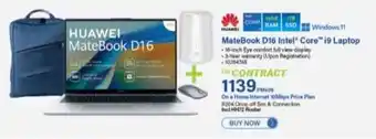 Incredible Connection HUAWEI MateBook D16 Intel Core i9 Laptop offer