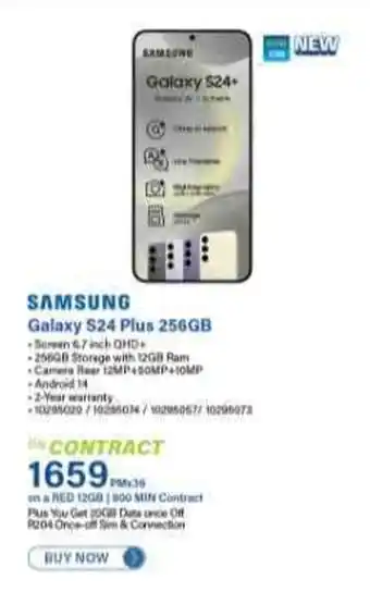 Incredible Connection SAMSUNG Galaxy S24 Plus 256GB offer