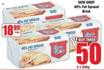 Boxer DEW DROP 40% Fat Spread Brick offer