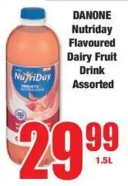 Boxer DANONE Nutriday Flavoured Dairy Fruit Drink Assorted offer