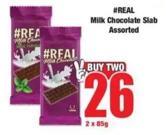 #REAL Milk Chocolate Slab Assorted