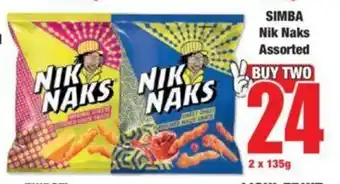 SIMBA Nik Naks Assorted offer at Boxer