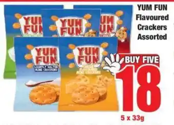 Boxer YUM FUN Flavoured Crackers Assorted offer