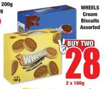 Boxer WHEELS Cream Biscuits Assorted offer