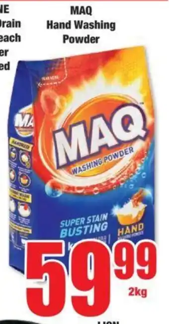 Boxer MAQ Hand Washing Powder offer