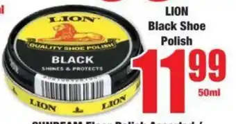 Boxer LION Black Shoe Polish offer