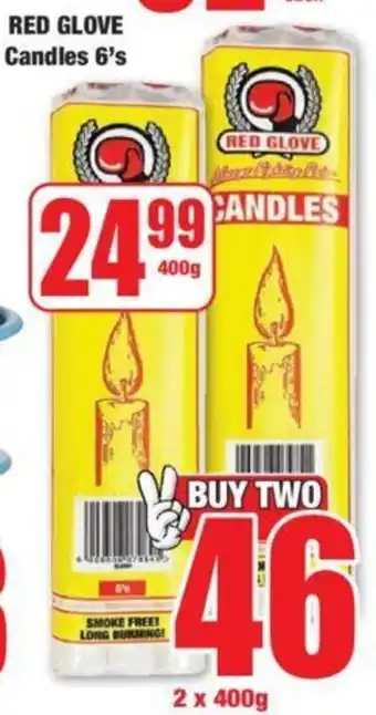 Boxer RED GLOVE Candles 6's offer