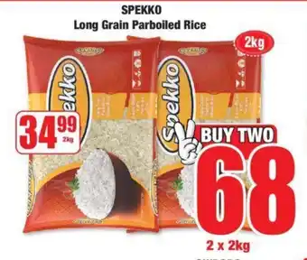 Boxer SPEKKO Long Grain Parboiled Rice offer