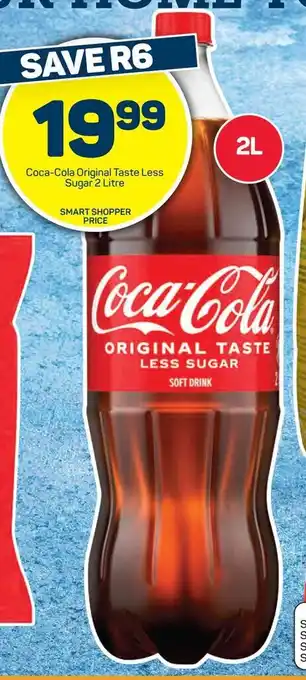 Pick n Pay Hypermarket Coca-Cola Original Taste Less Sugar 2 Litre offer