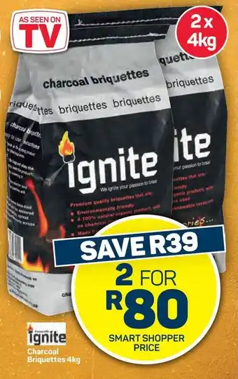 Pick n Pay Hypermarket Charcoal Briquettes 4kg offer