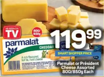Pick n Pay Parmalat or Président Cheese Assorted 800/850g Each offer