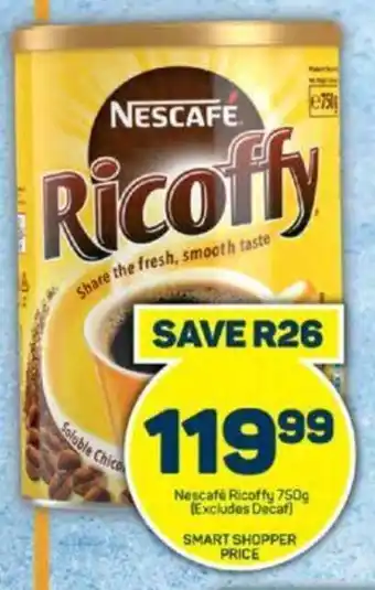 Pick n Pay Nescafé Ricoffy 750g (Excludes Decaf) offer