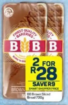 Pick n Pay BB Brown Sliced Bread 700g offer