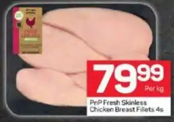 Pick n Pay PnP Fresh Skinless Chicken Breast Fillets 4s offer