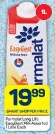 Pick n Pay Parmalat Long Life EasyGest Milk Assorted 1 Litre Each offer
