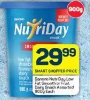 Pick n Pay Danone Nutri Day Low Fat Smooth or Fruit Dairy Snack Assorted 900g each offer