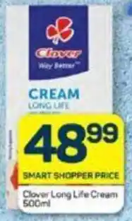 Pick n Pay Clover Long Life Cream 500ml offer