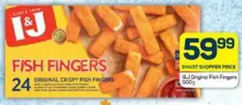 Pick n Pay 1&J Original Fish Fingers 600g offer