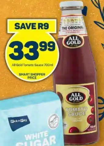 Pick n Pay All Gold Tomato Sauce 700ml offer